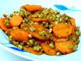 Haricots mungo aux carottes