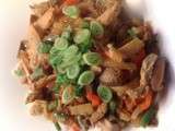 Vermicelles de soja aux légumes e viande de veau