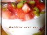 Verrines fraises pistaches spéculoos