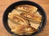 Endives braisées gratinées au parmesan