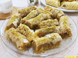 Baklawa rolls aux noix et pistaches- pâtisserie facile