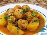 Batata bel camoun w kefta- mijoté de pommes de terre au cumin et boulettes