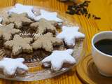 Biscuits sablés étoiles des neignes/chocolat et cannelle