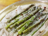 Blanc de poulet aux asperges vertes - sauce cremeuse