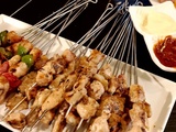 Brochettes à la viande de veau de lait