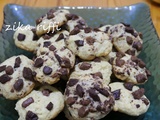 Cookies- pâte à la poudre d'amandes et éclats de chocolat aux amandes