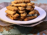 Cookies sticks- aux dattes- noix- amandes- chocolat- abricots et raisins secs