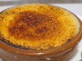 Crème brûlée - entremet ou dessert à la poudre de riz aux amandes et à la vanille