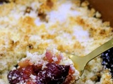 Crumble aux prunes rouges