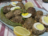 Dolmet aadan bel ma z'har- dolma de kefta de viande farcie d'œufs durs à l'eau de fleur d'oranger- cuisine ancestrale bônoise