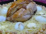 Douaïda - dwida- vermicelles sauce blanche au blanc de poulet braisés au four