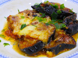 Gratin d'aubergines au parmesan et fondue de tomates au graines de carvi torréfiées à la poêle