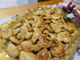 Halwet tabaa- gâteaux secs algériens pur beurre aux noix- حلوة الطابع بالجوز