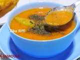 Hsou- hssou - chorba smid- soupe de semoule à l' ancienne à la menthe séchée- soupe typique de annaba