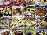 Idées de recettes de salades variées ou conposées pour accompagnement de grillades et barbecue