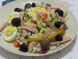 Idées de salades et entrées variées ou composées de crudités- pâtes- riz- boulgour et poissons ( 1 )