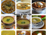 Idées de soupes et veloutés de lentilles - soupes d'hiver et de ramadan- شربة عدس
