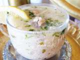 Jari-jeri-chorba beida-soupe blanche bônoise au riz