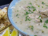 Jéri abyad b rawz- soupe blanche traditionnelle au riz- débutants et étudiants- جاري أبيض بالروز