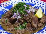 Kbeb à l'agneau - mijoté de viande à l'oignon et persil- spécialité de annaba - algérie