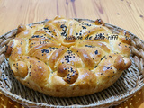 Khobz el aïd bel mahleb - pain de l'aïd brioché- semoule- eau des cendres et mahlepi- خبز العيد بالسّميد٫ماء الرّماد والمحلب