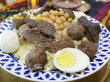 M'hawer beldi m'jamer b z'har wel bnedaqs- couscous fin braisé- typique du terroir de annaba à l' agneau et fleur d'oranger