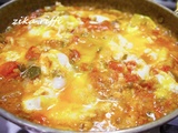 Menemen- petit dejeuner turc aux oignons verts et piment fort