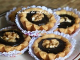 Mini tartelettes au chocolat et aux noix- journée mondiale de la langue arabe