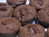 Muffins aux deux chocolats et poudre de noix