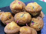 Muffins aux myrtilles- dattes- amandes- skyr et miel de cedre