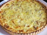 Quiche au poulet et oignons verts à la crème et ricotta