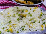 Riz pilaf aux petits pois et maïs