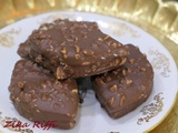 Sablés tout chocolat-glaçage chocolat- noisettes
