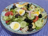 Salade estivale de crudités des beaux jours aux œufs durs et mini pain azyme (2)