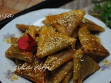Samsa- gâteaux traditionnels aux noix - miel et feuilles de bourek