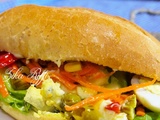 Sandwich à la salade de pomme de terre aux œufs durs- sauce au fromage- cuisine pour etudiants