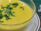 Soupe veloutée - butternut- poireaux- carotte à la crème