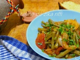 Tajine de haricots verts aux oignons et tomates ( loubia khadra marka bssal w tomatich ) - Zika Riffi