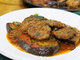 Tajine el kefta au parmesan panees aux aubergines a la fondue de tomates fraîches