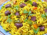 Tlaïtli- orzo aux merguez - viande hachee et legumes