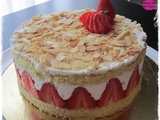 Fraisier à la mascarpone