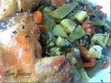 Cuisse de poulet et légumes a la vapeur