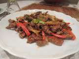 Cuisine du Sichuan : bœuf sauté au wok