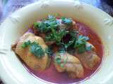 Curry de poulet et pudding birmans