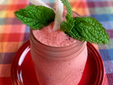 Milkshake Fraise Menthe de Christophe Michalak (Comme à Santa Monica)