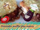 Mini moussaka  muffin pan mania  viande, aubergine, flocons d'avoine (sans gluten)