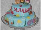 Gâteau d'anniversaire petite sirène
