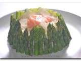 Risotto au saumon fumé et aux asperges verte façon charlotte