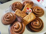 Biscuits tourbillon spéculoos et chocolat à offrir à Noël