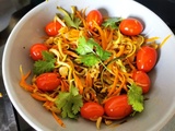 Courgettes et carottes râpées pour voyager en Thaïlande
